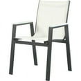 thumbnail image 5 of Meridian Furniture Nizuc Off White Fabric Outdoor Patio Dining Chair (Set of 2), 5 of 7