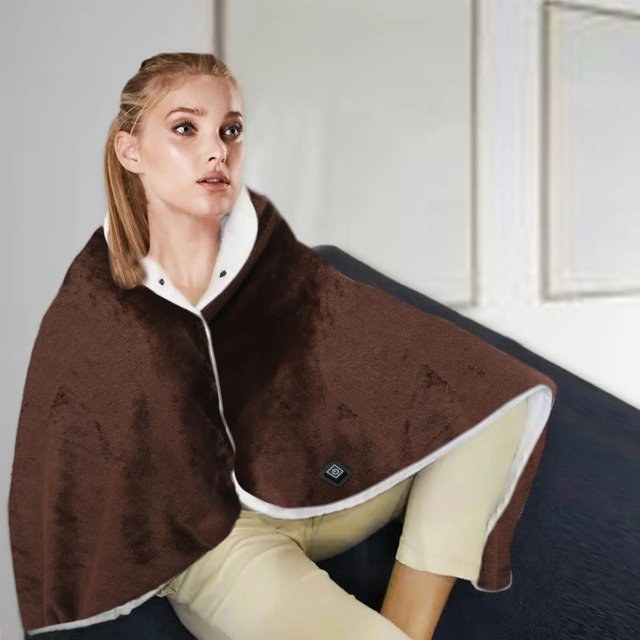 Manta eléctrica portátil con Usb, protección contra el frío, pequeña, calentador de cama eléctrico
