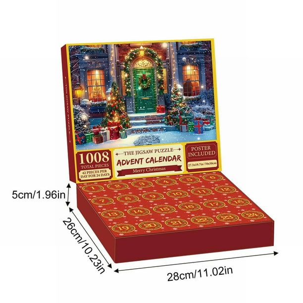 Calendrier De L'Avent Puzzle 2025 - 24 Boîtes De 1008 Pièces