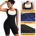 thumbnail image 4 of MISS COCOLI Sauna Suit for Women Sweat Vest Waist Trainer Workout Slimming Full Body Shaper Zipper Sleeveless, 4 of 8