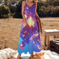thumbnail image 2 of Abstract 3D Futuristic Geometric Plaid Sleeveless Dress Woman Fashion Long Dresses Women's Summer Suit Dress Summer 2025 Women, 2 of 7