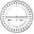 thumbnail image 1 of 15cm Plastic 360 Full Circle Protractor Math Measuring Tool Full Medium Angle Round Protractor, 1 of 5