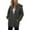 Dark Gray, variant on HAiming Womens Full Zip up Hoodie Coat Long Sleeve Solid Color Hooded Sweatshirts Jacket with Pockets