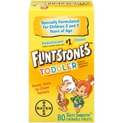 4 Pack - Flintstones Toddler Chewable, 80 Count Each