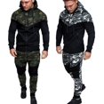 thumbnail image 4 of Men's Athletic Tracksuit Sets Full Zip Gradient Jogging Sweatsuits Activewear Top, 4 of 5