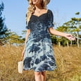 thumbnail image 2 of Dark Stormy Ocean Pattern Sleeveless Dress dresses korean style, 2 of 6