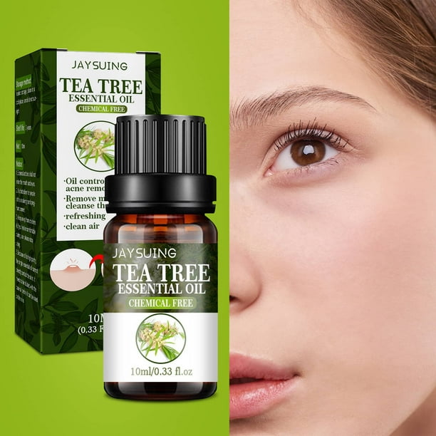 Aceite esencial de árbol de té Aceite de árbol de té 10ml Aceite esencial de árbol de té para una piel clara Aceite de árbol de té de grado terapéutico puro xuanjing unisex