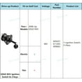 thumbnail image 6 of Ignition Key Switch W/2 Keys for EZGO Electric RXV 2008-Up Replaces #605637 (Key Switch W/2 Keys), 6 of 6