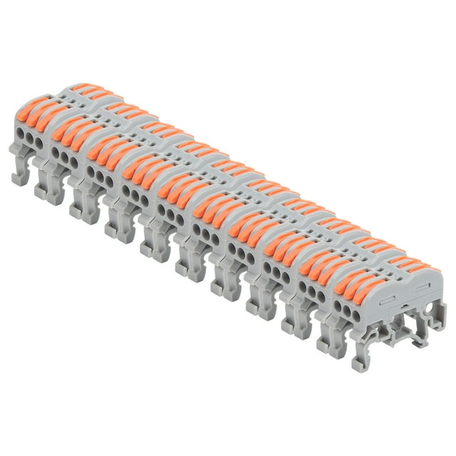 Empalmes en línea de circuito, palanca tipo carril DIN, terminales de cables eléctricos, conector de empalme de cables elaborado con cuidado