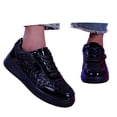 thumbnail image 3 of Women's Sequin Round Toe Platform Fashion Sneakers Casual Lace Up Glitter Bling Comfortable Walking Tennis Shoes Bedazzled Bride Wedding Party Trendy Shoes, 3 of 6