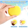 thumbnail image 4 of Round Yellow Synthetic Sponge 50 Pack 2.9 Inch Artist Sponge for Face Painting Crafts Pottery Clay Ceramics Yellow, 4 of 6
