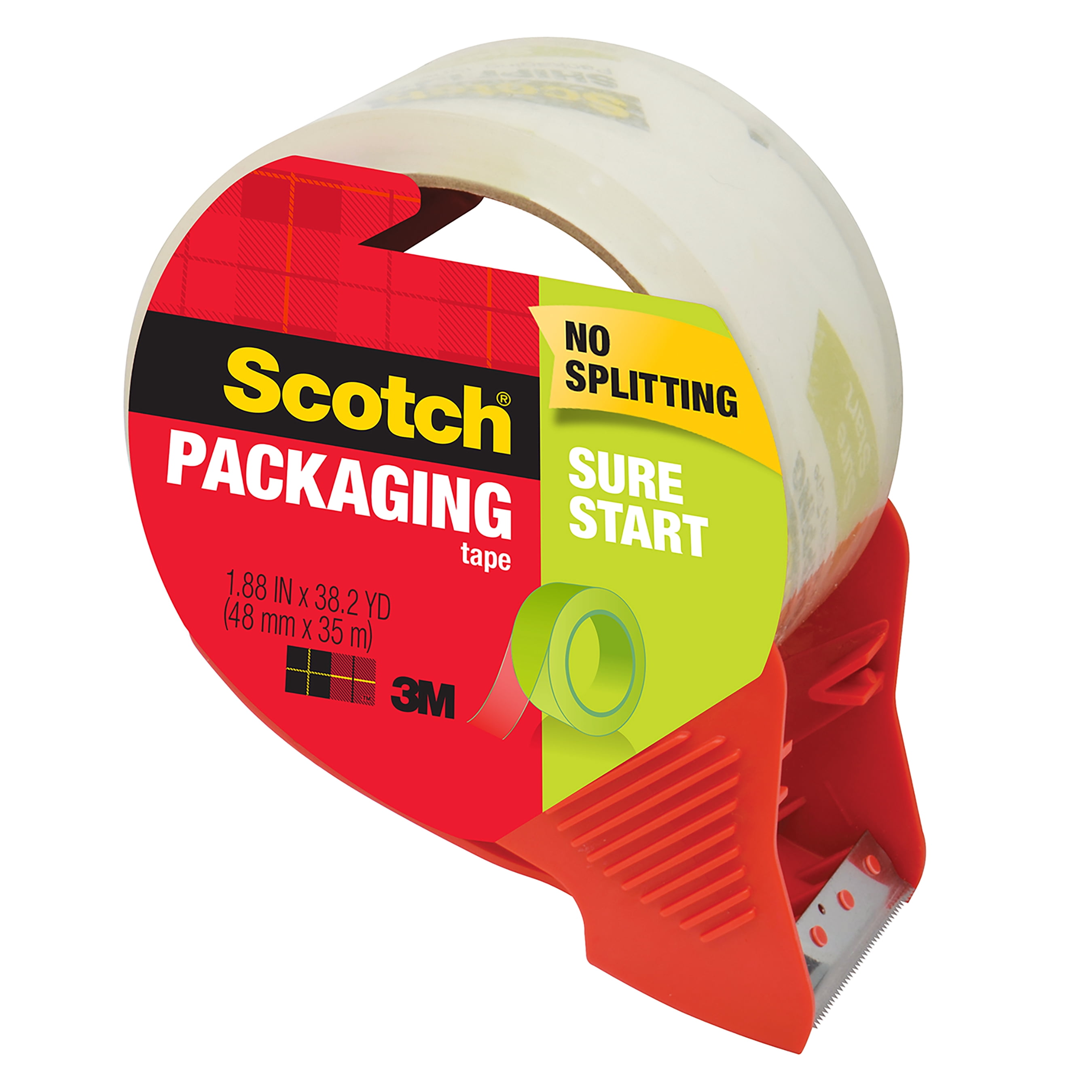 Scotch Sure Start Packaging Tape, 6 Pack