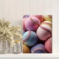 thumbnail image 2 of Colorful Baseball Sport Canvas Print, Kids Boys Girls Nursery Sports Bedroom Living Room Home Wall Decor Art, 2 of 8