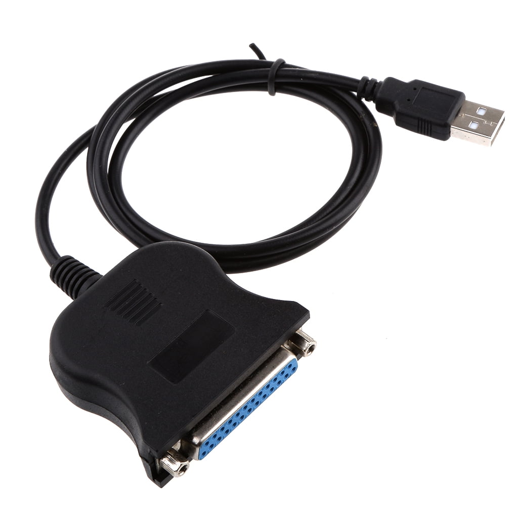 Cable Length: as pic Cables 1.1 to DB25 Female Port Print Converter Cable Black USB LPT Bi-Directional Parallel Interface Adapter Cable 25Pin Printer Cable Cable Length: as pic Cables 1.1 to DB25 Female Port Print Converter Cable Black USB LPT Bi-Directional Parallel Interface Adapter Cable 25Pin Printer Cable