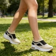 thumbnail image 6 of BERANMEY Women's Slip On Walking Shoes Lightweight Breathable Mesh Sneakers with Arch Support Soft Foam Cushion for Work Casual Comfort Non Slip, 6 of 9
