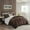Brown + Ivory, variant on GDF Studio 4-Piece King Plush to Sherpa Down Alternative Comforter Set, Green+Ivory
