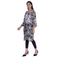 thumbnail image 2 of Moomaya Long Boléro Transparent Imprimé Ouvert Couverture de Plage Cardigan d'Été, 2 of 8