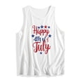 thumbnail image 4 of Xdegoge Happy 4th of July Stars Graphic Tank Top for Women Sleeveless Crewneck Patriotic Summer Casual Loose Fit Independence Day USA Flag Holiday Celebration Party Shirts Tops, 4 of 4