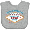 thumbnail image 3 of Inktastic Las Vegas Stays at Papa's Boys or Girls Baby Bib, 3 of 4