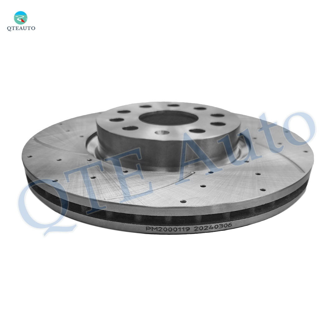 Front Drilled Slotted Brake Disc Rotors For 2012-2022 Volkswagen Passat