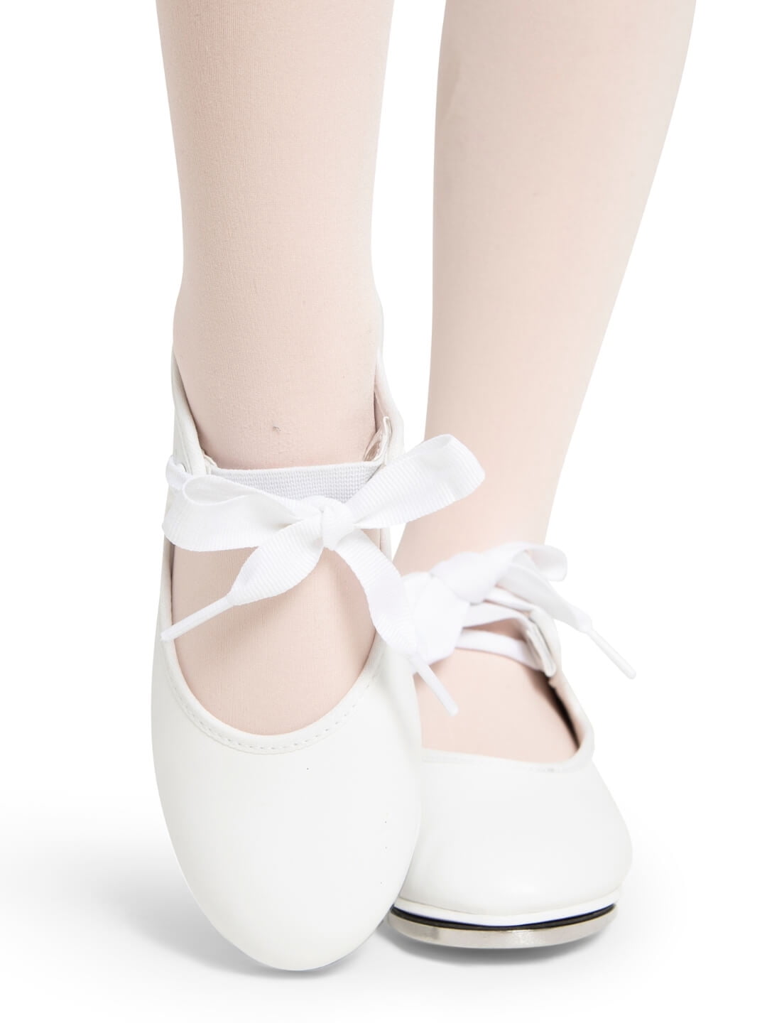 Capezio Shuffle Tap Shoe - Child | White - Girls
