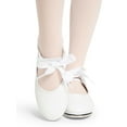 thumbnail image 2 of Capezio Shuffle Tap Shoe - Child | White - Girls, 2 of 6