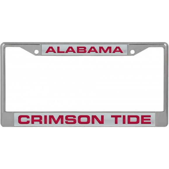 Alabama Crimson Tide Laser Chrome License Plate Frame