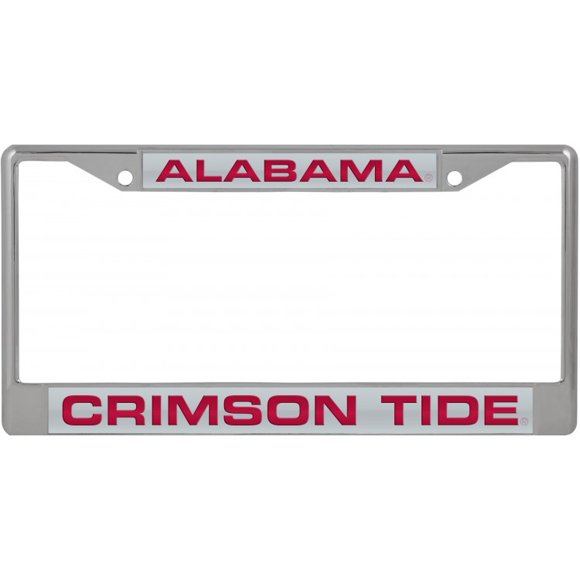 Alabama Crimson Tide Laser Chrome License Plate Frame