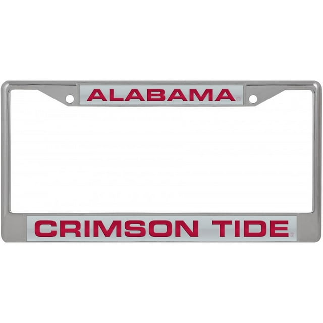 Alabama Crimson Tide Laser Chrome License Plate Frame