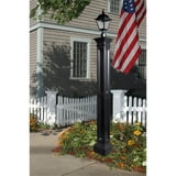 Mayne Liberty Traditional Plastic Lamp Post without Mount in Black ...
