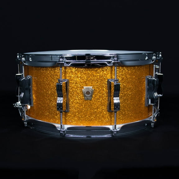 Ludwig 6.5" x 14" Classic Maple Snare Drum, Gold Sparkle
