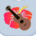 thumbnail image 4 of Inktastic Ukulele Hawaiian Music Girls Baby Bib, 4 of 4