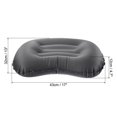 thumbnail image 2 of Unique Bargains Inflatable Pillow Large 17 x 13' Ultralight Camping Travel Pillow, Gray 2 Pack, 2 of 7