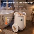thumbnail image 3 of TASKBAY Towel Warmer Buckets with LED Temperature Display and 4 Timer, 20L Hot Towel Warmers for Bathroom, White, 3 of 8