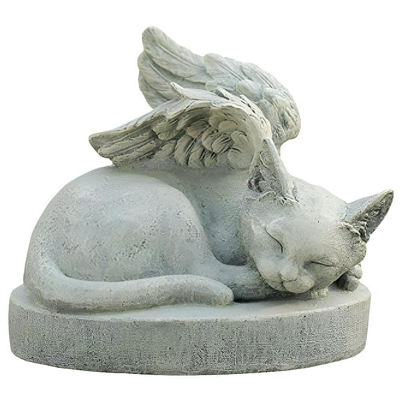 Napco Sympathy Cat - Cat Angel Pet Memorial Stone