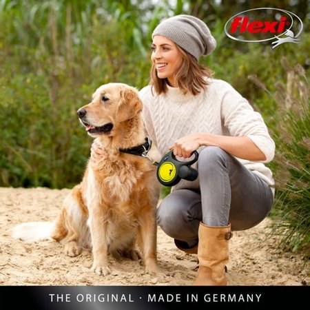 フレキシ (flexi) ニューネオン テープ S ( 5m, 15kg以下 ) 犬用伸縮リード フレキシリード ドイツ製