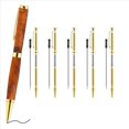 thumbnail image 3 of Kit de 10 Bolígrafos Finos para Torneado de Madera, Bolígrafo Giratorio de 7 mm con Recambio, Ideal para Regalos de Bricolaje Dorados., 3 of 5