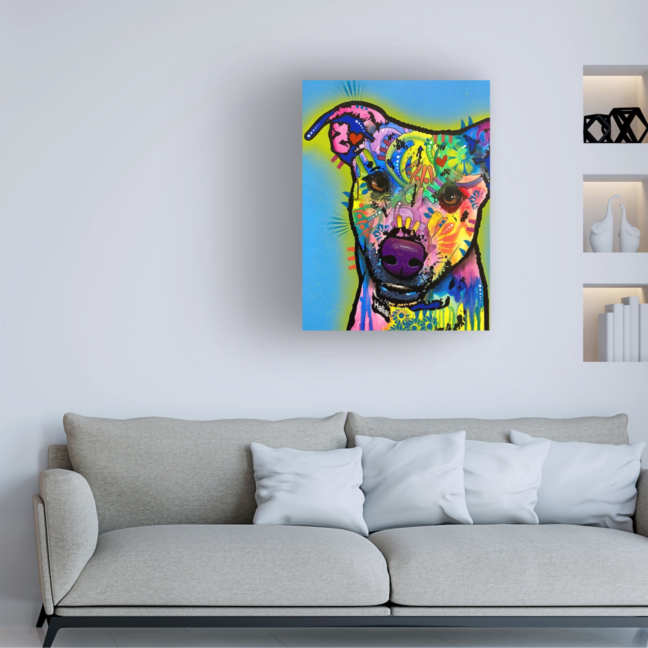 Canvas Wall Art - Dean Russo 'You Mean The World To Me' Wall Art for Living Room, Bedroom, or Office Décor by Trademark Fine Art - 35 x 47 Inches