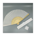 thumbnail image 2 of 20Pcs Carving White Folding Elegant Silk Hand Fans Wedding 6 Inches Cloth Small Fans Multicolor Box Pack, 2 of 6