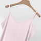 thumbnail image 4 of Camisola de manga corta para mujer, de color liso, con cuello en V, para exteriores, ropa interior básica, para decoración del hogar, pijama sin mangas de algodón., 4 of 6