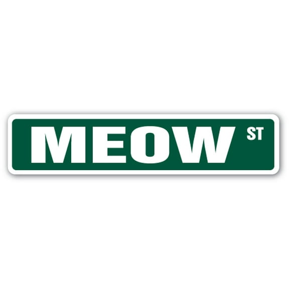 Meow Street [3 Pack] of Vinyl Decal Stickers |for Laptop Car