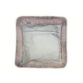 thumbnail image 3 of Blush Natural Sheepskin Square Pillow, 3 of 3