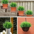 thumbnail image 5 of XZKING 10 Bundles Artificial Grasses Outdoor UV Resistant Fake Grass No Fade Faux Plastic Plants Garden Window Box Decorating(Green Grass), 5 of 8