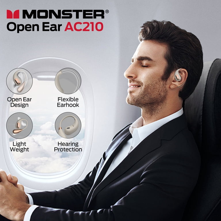 Monster Open Ear AC210 Bluetooth Headphones, 30 Hours Playtime photo 5