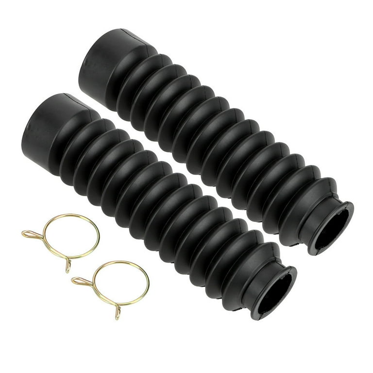 2pcs Motorcycle Rubber Front Fork Dust Cover Boots Shock