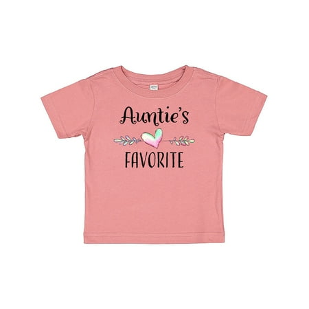 

Inktastic Aunties Favorite- Heart Grandchild Gift Baby Boy or Baby Girl T-Shirt