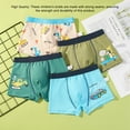 thumbnail image 3 of Sonducket 4 calzoncillos de algodón y cómodo para niños, ropa interior para niños, calzoncillos de dibujos animados, decoración completa Type3 NO3, 3 of 6