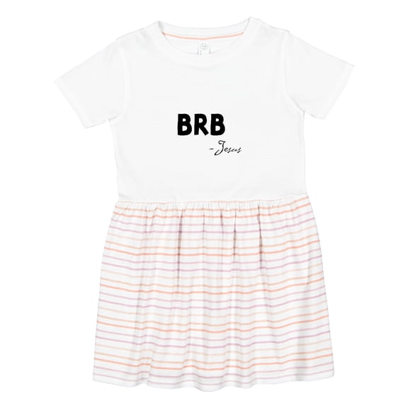 Inktastic Easter Brb Jesus Girls Toddler Dress