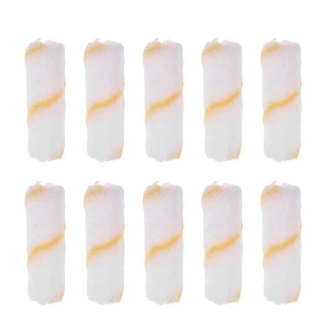 30Pcs 4 Inch Paint Mini Roller Sleeve Refill Craft Paint Rollers Decorators Brush Smooth Tools for Home (without Shank)