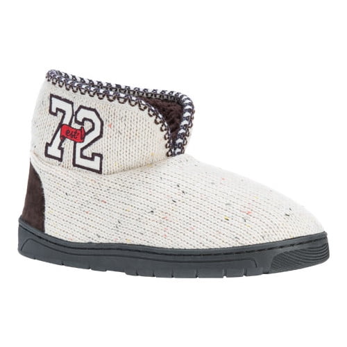 muk luks men's nordic knit bootie slipper socks